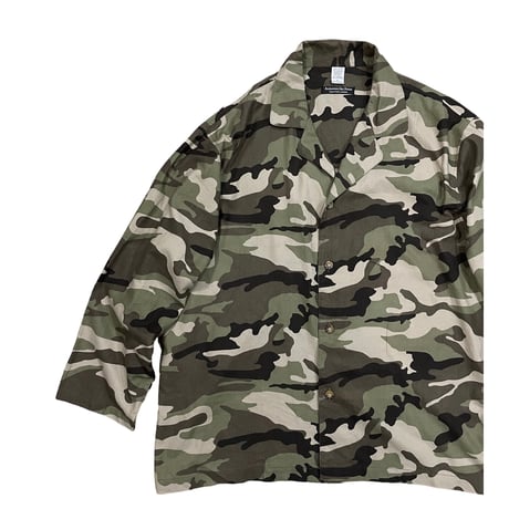 ALEXANDER DEL ROSSA   Camo Pajama Shirt Jkt Size-XL