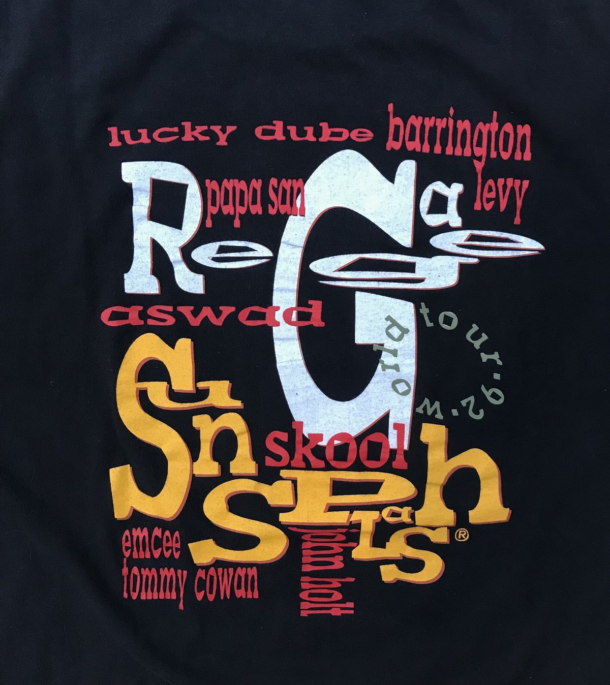 Reggae Sunsplash” 1992 Tee Size-XL MADE IN US