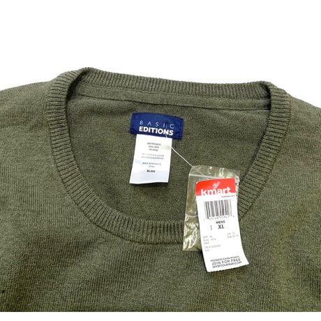 NEW BASIC EDITIONS LIGHTWEIGHT CREW NECK COTTON KNIT size XL