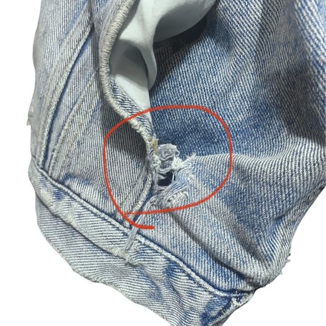 “ BANANA REPUBLIC TRAVEL “ Heavy Used Denim JktSize-M~L 90s~