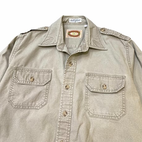 80's BANANA REPUBLIC SAFARI SHIRT size S〜M程