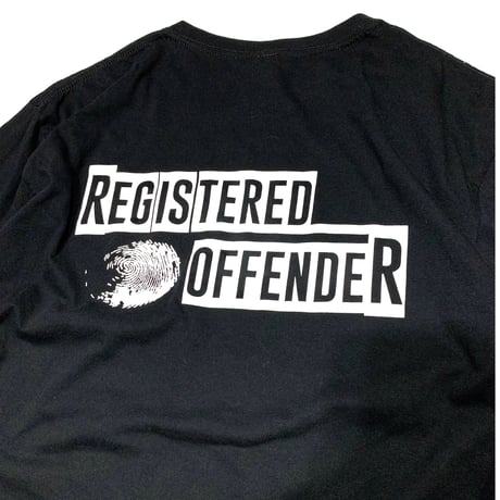 REGISTERED OFFENDER T-SHIRT size XL