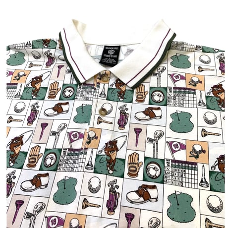 ⛳️WARNER BROS GOLF POLO SHIRT size L