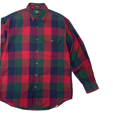 90's ORVIS COTTON CHECK SHIRT size L〜XL