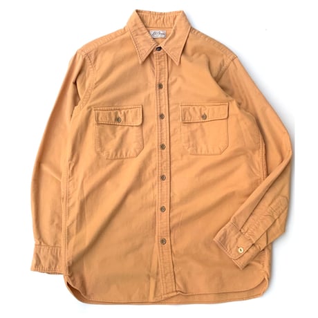 70's L.L.Bean Chamois Cloth Shirt size L程