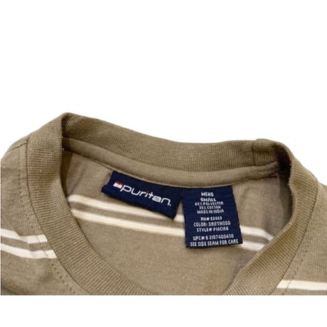 90-00's Puritan Striped T-shirt size M程