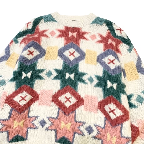 90's WOOLRICH HANDKNIT SWEATER size WONEN'S・L