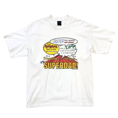 90's SUPER DAD! T-SHIRT size L〜XL程度