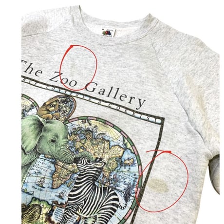 1991 THE ZOO GALLERY SWEATER size S〜M程