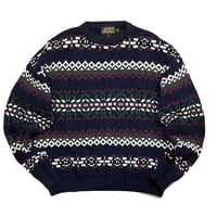 Eddie Bauer Cotton Knit Size-XL MADE IN USA 90s~