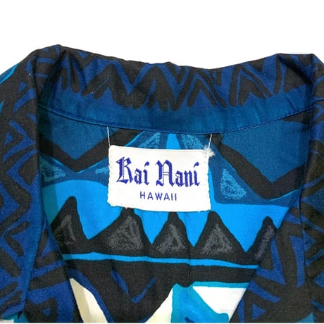 VINTAGE 60-70's COTTON HAWAIIAN SHIRT size L程度