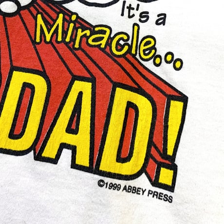 90's SUPER DAD! T-SHIRT size L〜XL程度