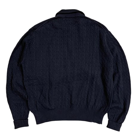 RALPH LAUREN POLO GOLF COTTON CABLE KNIT POLO size L