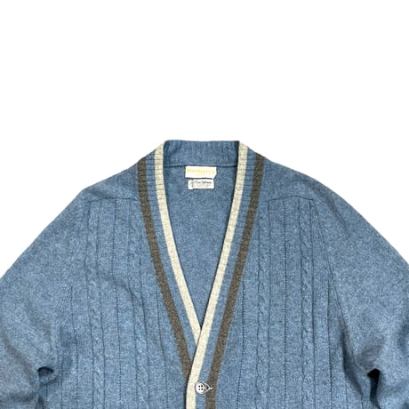 Burberrys 100% Pure Cashmere Cardigan 60s or 70s~ Size-38M程   MADE IN SCOTLAND