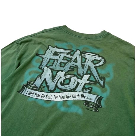 90's FEAR NOT DAMAGED T-SHIRT size XXL