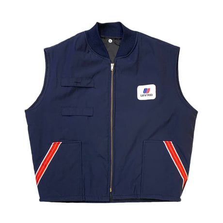 UNITED AIRLINES JACKET&VEST(1SET) DEAD STOCK size M〜L