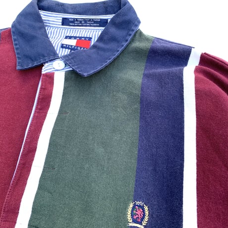 TOMMY HILFIGER L/S POLO SHIRT size L程
