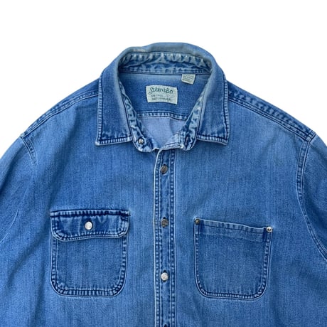 ST JOHN’S BAY Denim Shirt Jkt Size-3XL 80s.90s