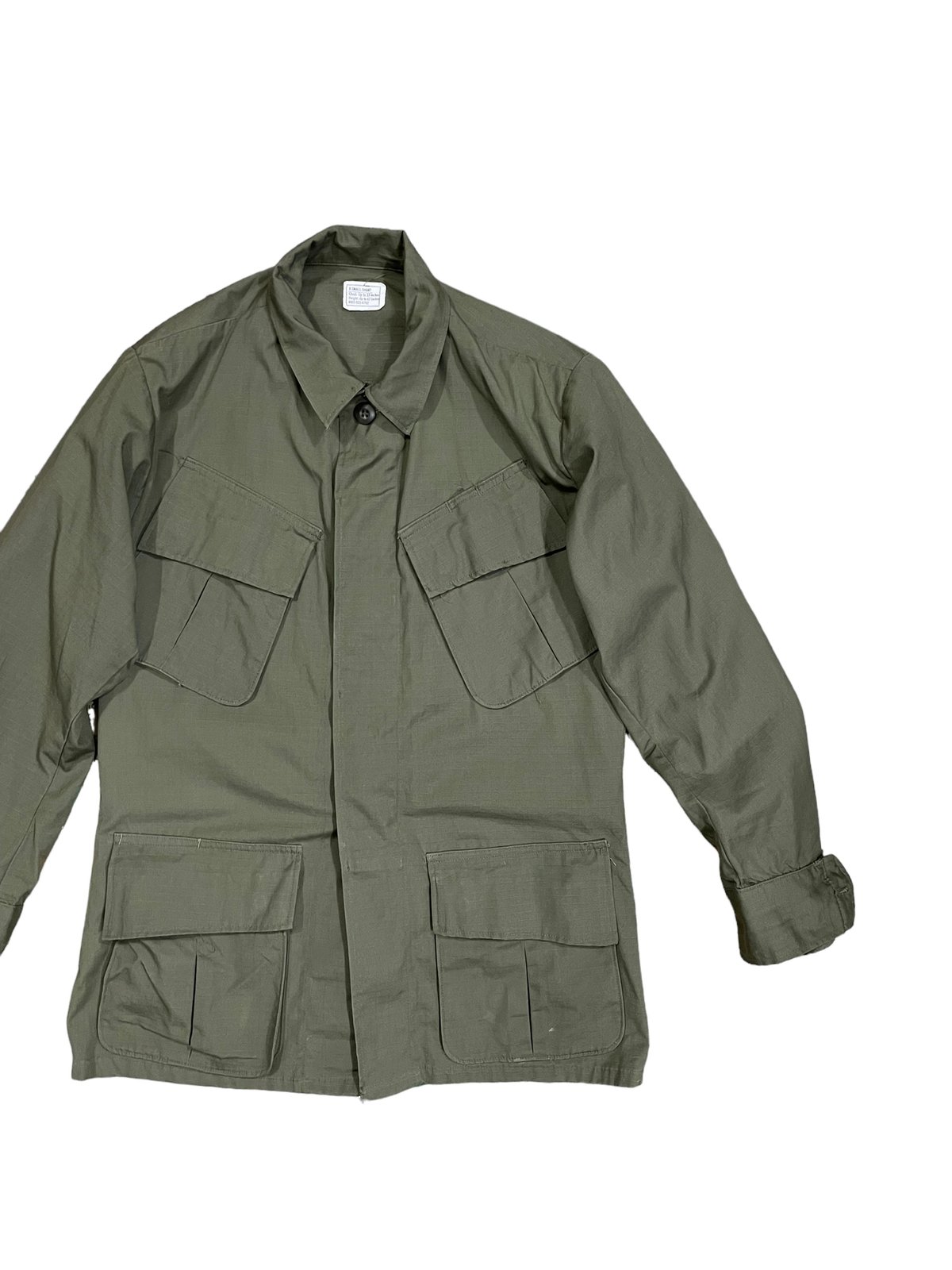 US.ARMY JUNGLE FATIGUE JACKET 4th 1970' size X