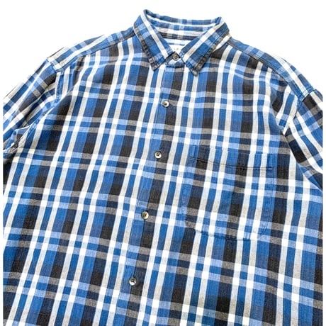 90's BANANA REPUBLIC COTTON CHECK SHIRT size M