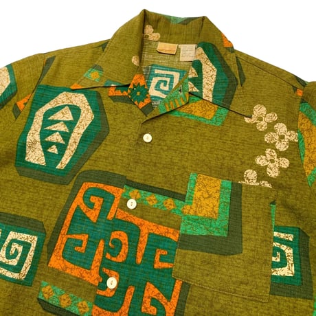 70's Sears Cotton Hawaiian Shirt size M