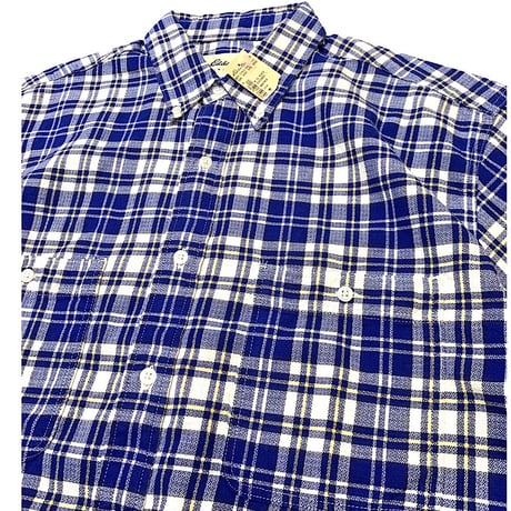 Dead Stock 90's〜 Eddie Bauer Check B.D Shirt size L〜XL程