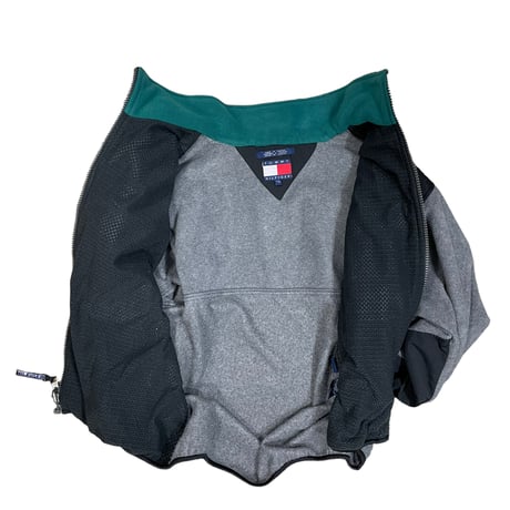 TOMMY HILFIGER Zip Fleece Size-L 90s~ Condition-mint