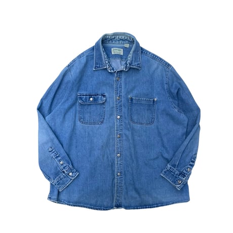 ST JOHN’S BAY Denim Shirt Jkt Size-3XL 80s.90s