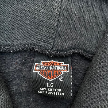 HARLEY-DAVIDSON  Zip Hoodie Size-L MADE IN USA 90s