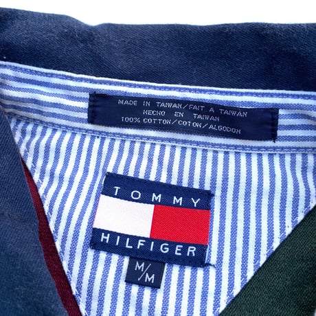 TOMMY HILFIGER L/S POLO SHIRT size L程