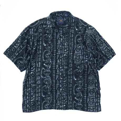 ROUTE66 S/s Shirt Size-L 55% RAYON  45% COTTON