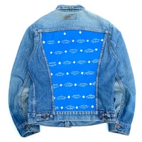 MCM HAND PAINT DENIM JACKET size 38