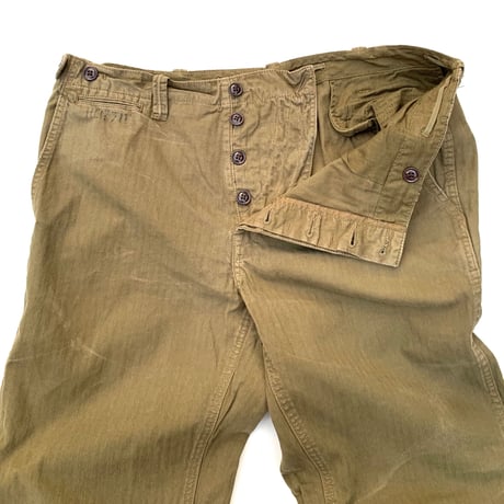Polo Ralph Lauren 43khaki Type Herringbone Pants W38 L34