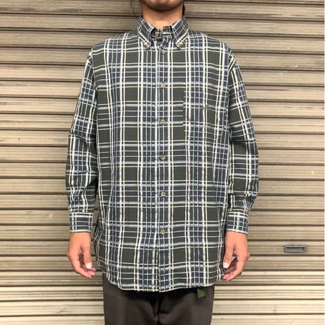 90's ARMANI JEANS L/S CHECK SHIRT size L