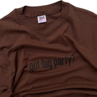 got big party? “Limited Material Edition” Black × Smoky Brown Size-L