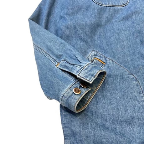 WOMEN'S  90's DENIM SHIRT JACKET MADE IN USA🇺🇸 WOMEN'S・L