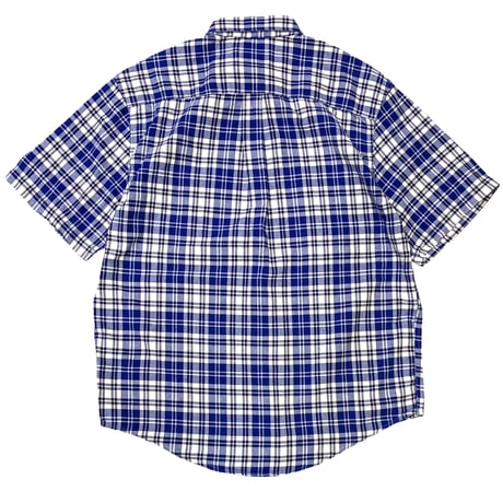 Dead Stock 90's〜 Eddie Bauer Check B.D Shirt size L〜XL程