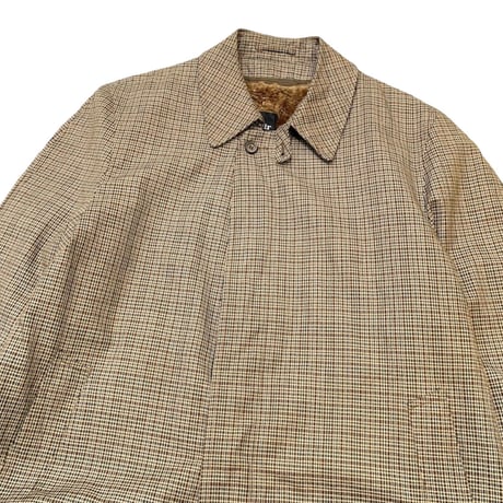 70's RAINFAIR CHECK COAT size 44