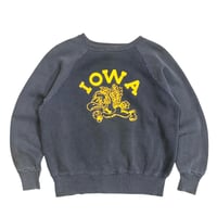60's IOWA BLACK FADED SWEAT size M〜L程