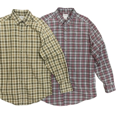 L.L.Bean B.D Shirts  “ Red-Size-L “ “ Yellow-Size-S “