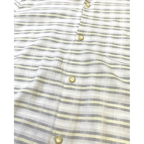 🌴Tommy Bahama Check Shirt(Silk/Cotton) size XL