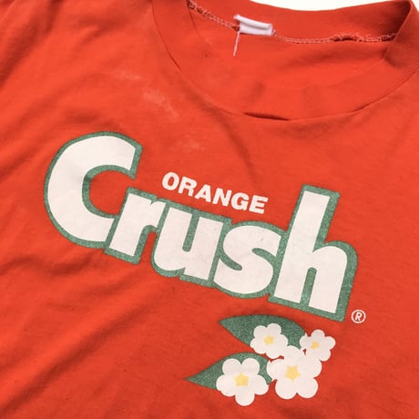 ORANGE Crush Tee Size-M程 MADE IN USA 80s~