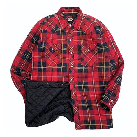 Wrangler QUILTING LINER CHECK SHIRT size M〜L程