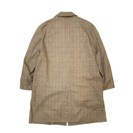 70's RAINFAIR CHECK COAT size 44