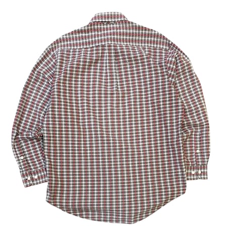 90's Tommy Hilfigher L/S Seersucker Shirt size M程