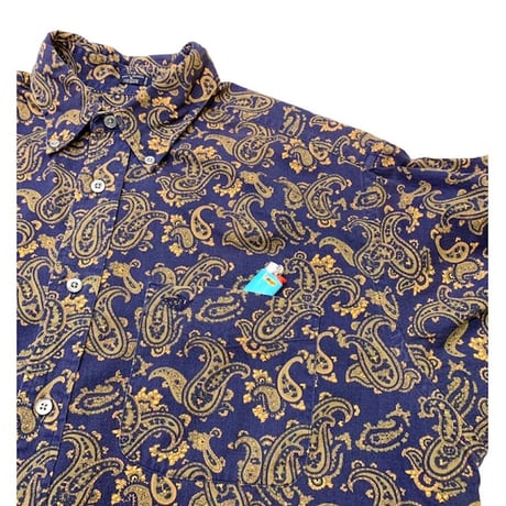 90's DOCKERS B.D L/S PAISLEY SHIRT size M