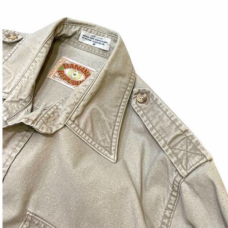 80's BANANA REPUBLIC SAFARI SHIRT size S〜M程
