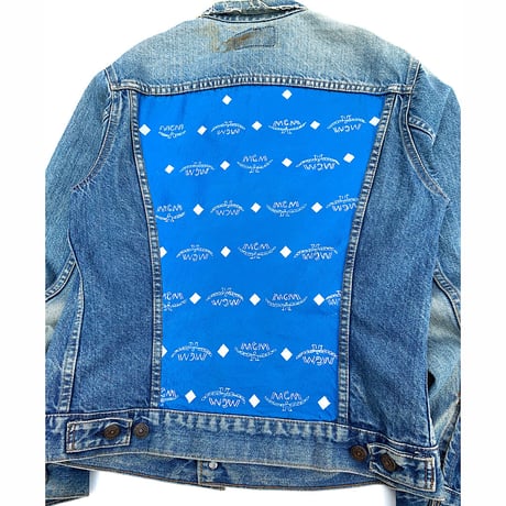 MCM HAND PAINT DENIM JACKET size 38