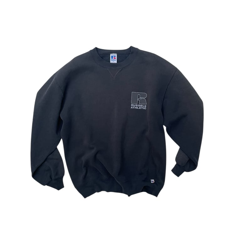 Russel ラッセル　スウェット黒　XL made in usa USA製 RUSSELL ATHLETIC Plain Sweatshirt 黒 XL ラッセル