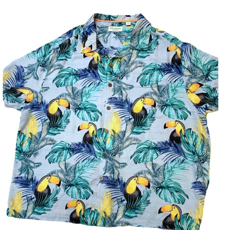 BIG SIZE・SILK ALOHA SHIRT size 3XB